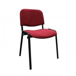 Visiting chair in red fabric