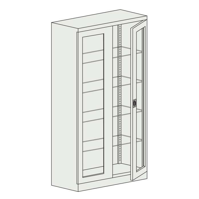 Armoire avec 4 étagères